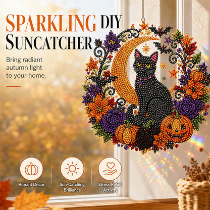 🐈‍⬛ Portable Pumpkin Diamond Charm Hanging Ornament