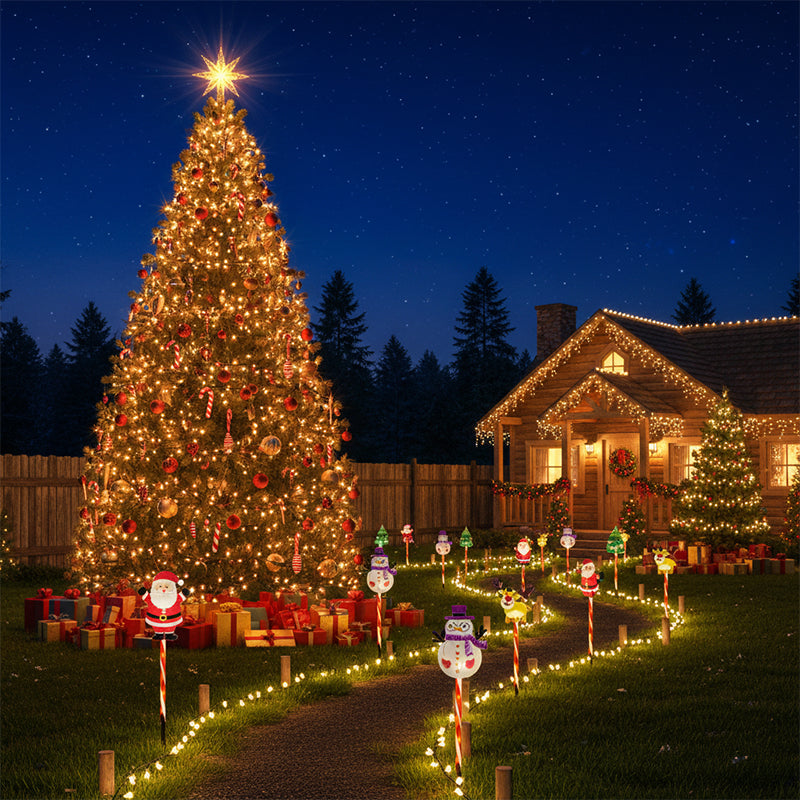 Warm Glow Festive Garden Stake Lights