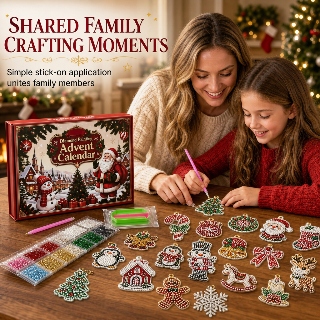24-Day Christmas Countdown Ornament DIY Kit🎄🎅📅