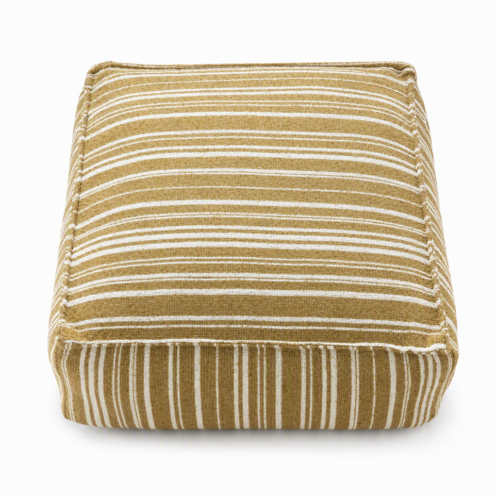 🛋️🧶 Boho Storage Ottoman Pouf Cover – fill with clothes & blankets, supports 220 lbs, washable canvas. Tidy & cosy! 🏠✅