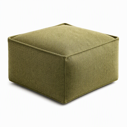 🛋️🧶 Boho Storage Ottoman Pouf Cover – fill with clothes & blankets, supports 220 lbs, washable canvas. Tidy & cosy! 🏠✅