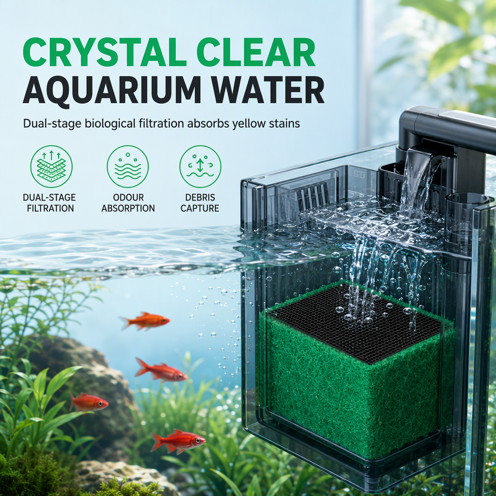 🐠💧 50% OFF! Activated Carbon Filter Cube – honeycomb filtration clears cloudy water, removes odors. Anti-crumble block for crystal-clear aquarium! 🛡️✅