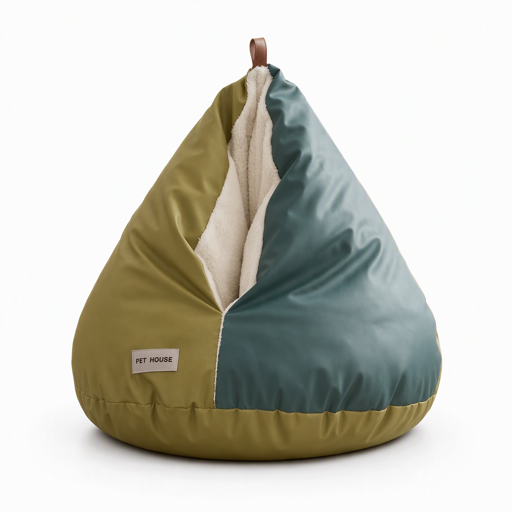 Warm Semi Enclosed Cat Bed Sleeping Bag